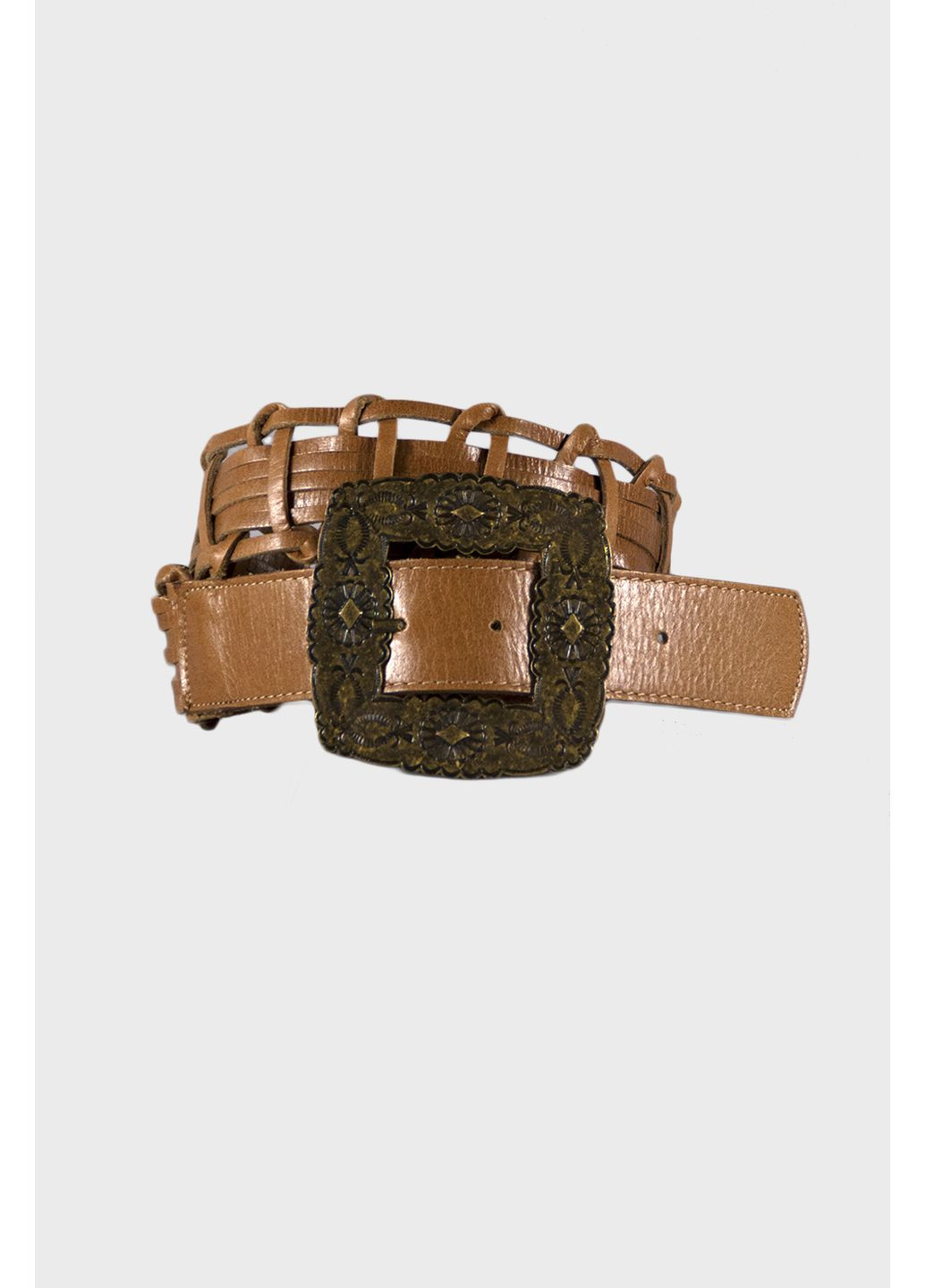 Женский ремень плетенный с пряжкой S-28-1 Manufac (363261806)