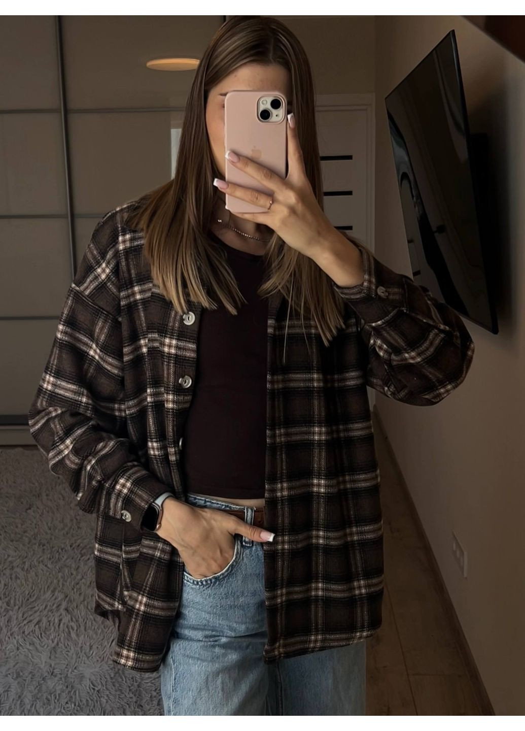 Фланелева сорочка з турецької байки “Комфортний стиль” | Розмірна сітка в описі Vione (367077785)