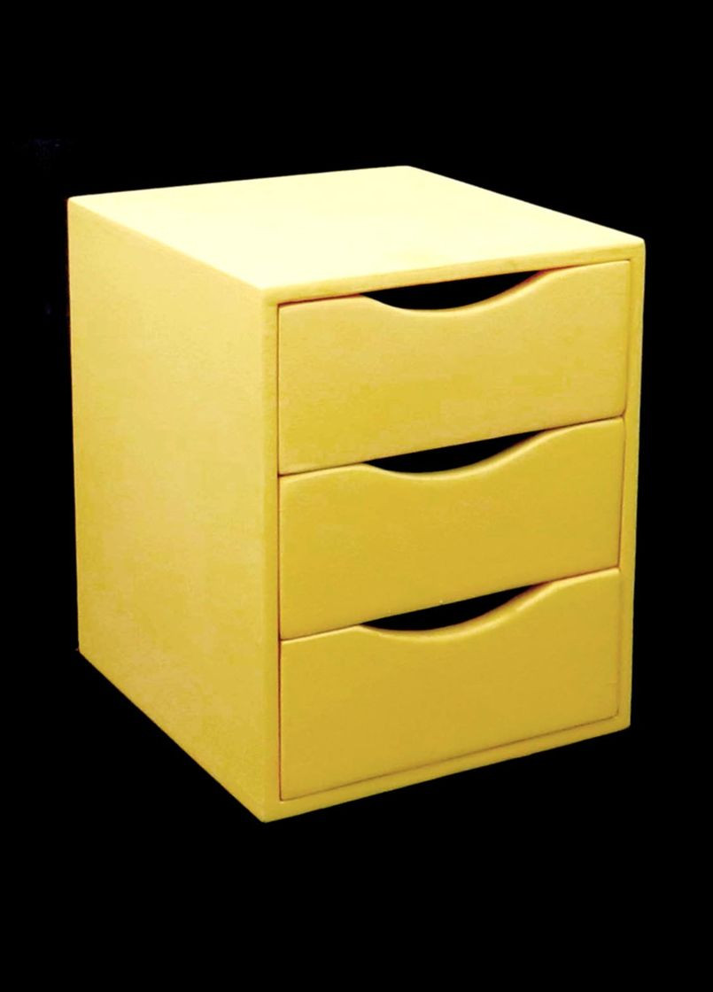 Мини-комод из дерева Аджало лимонад (МНК-009051) No Brand (328226340)