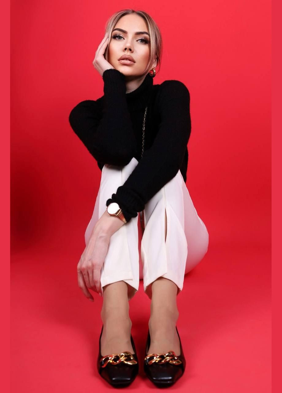 Kamengsi Туфли балетки женские черного цвета лодочки черный з искусственная кожа, — демисезон (333016569)