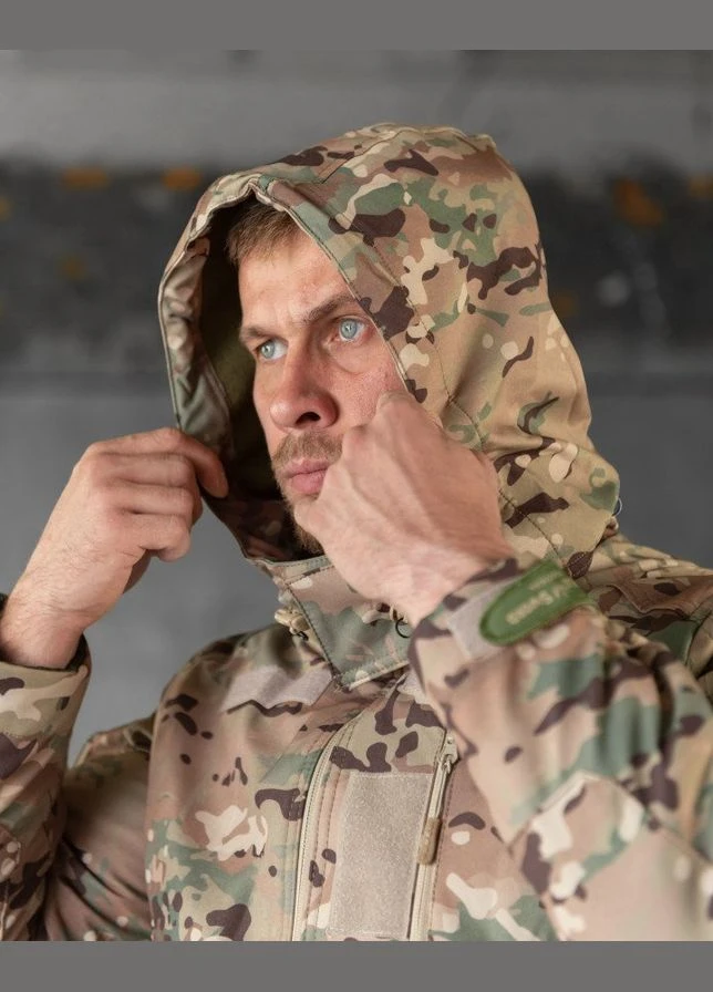 Зимний тактический костюм Single Sword Jumper софтшел с двойным флисом утеплённый для осени и зимы No Brand (337464671)