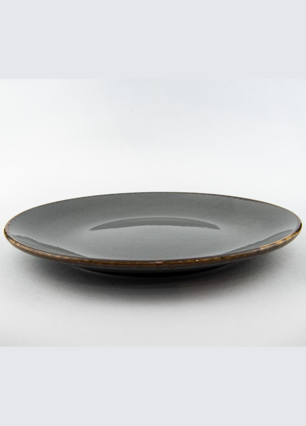 Тарілка підставна Seasons Dark Grey 187630 30см Підставна сіра тарілка Якісний посуд Porland (277949152)