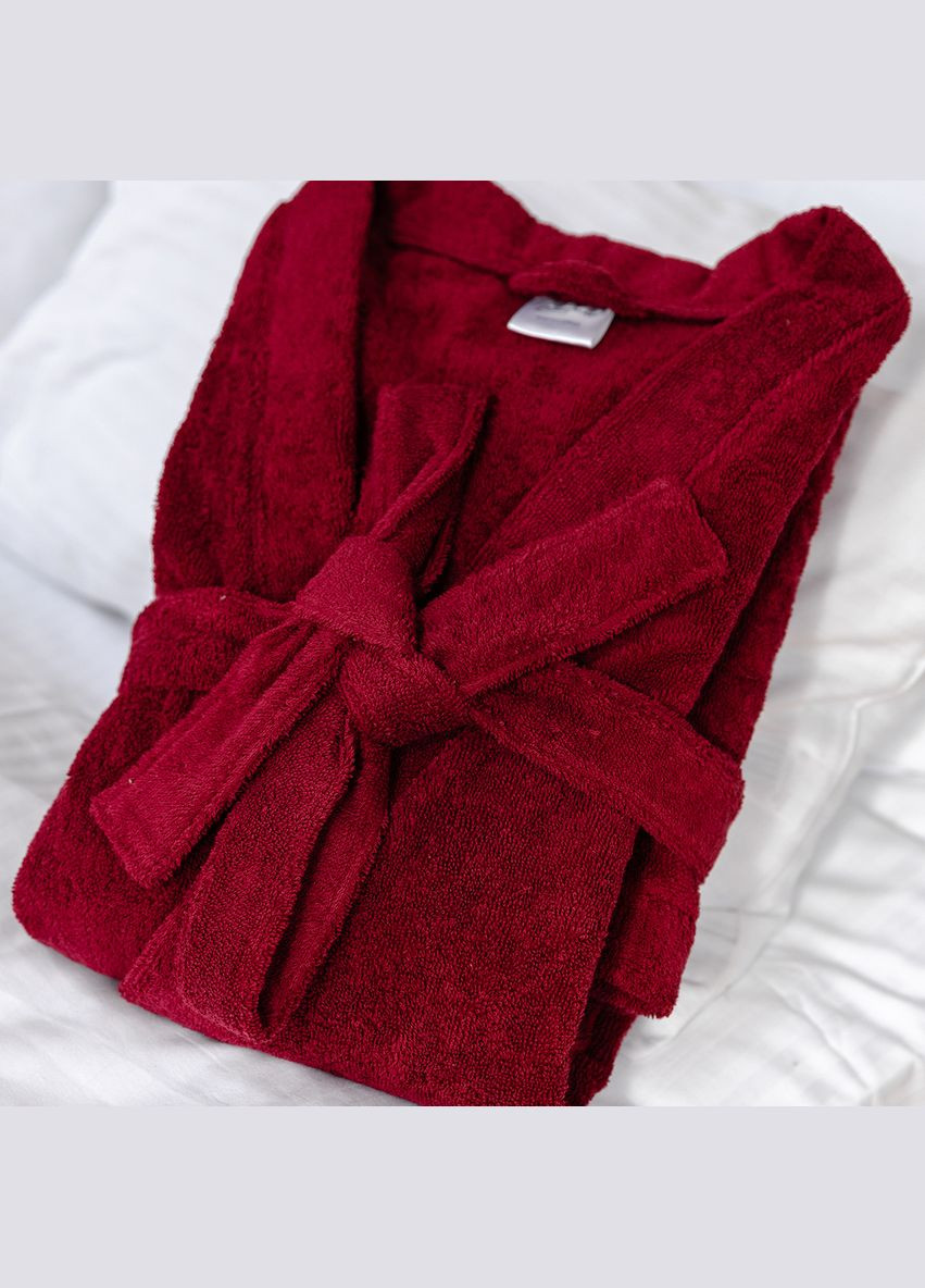 Халат Glory кімоно махровий 2XL бордо (94336092) SoundSleep (292706456)