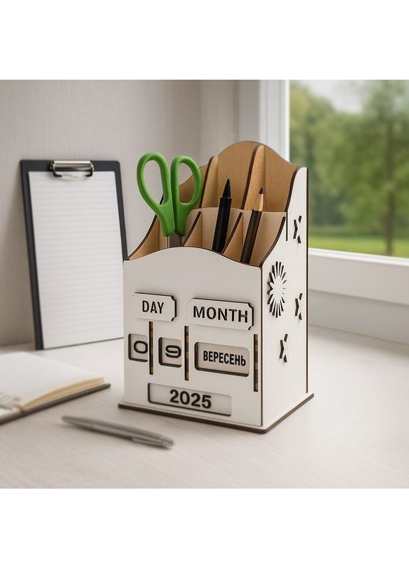 Вечный календарь "Времена года" с органайзером FDPO-429-1 Fabrika Decoru (367988381)