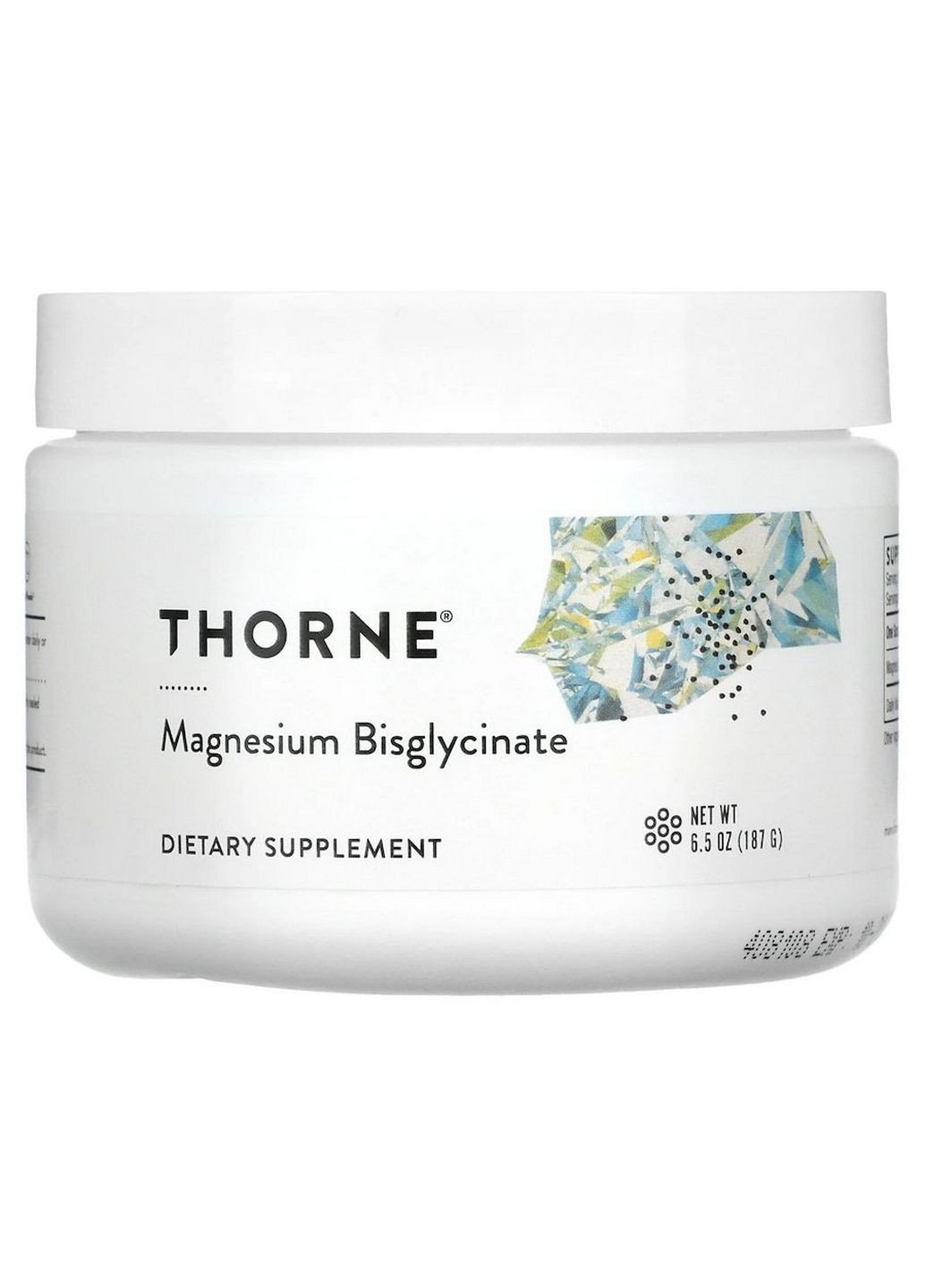 Витамины и минералы Magnesium Bisglycinate, 187 грамм Thorne Research (293480256)