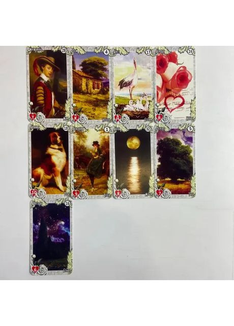 Карти Оракул Вінтажний стиль Ленорман Lenormand Vintage 72 шт. Taro (356117846)