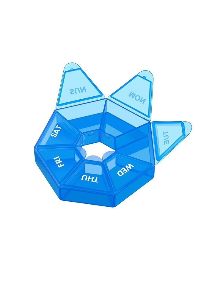Таблетница 7Days Mini Pill Box, Blue Semi (334891553)
