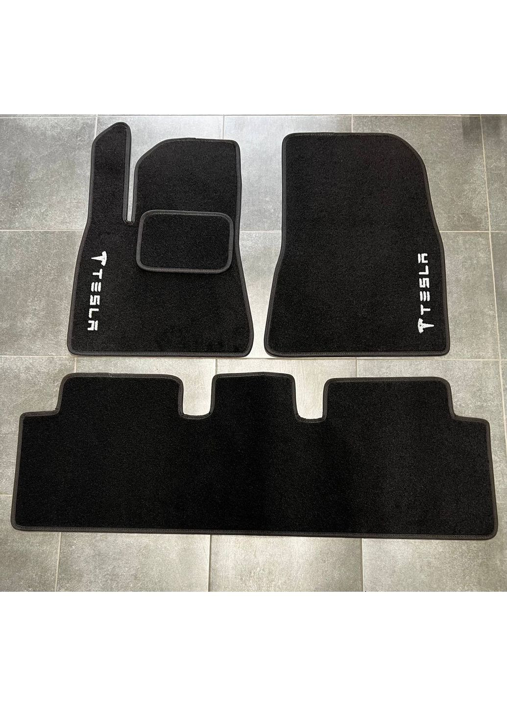 Ворсовые коврики в салон для Tesla Model 2017-/Тесла Модель Beltex 3 (360615589)