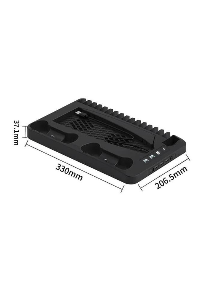 Зарядна док-станція з охолодженням і RGB-підсвіткою для Playstation 5 Digital/Disc edition Alloyseed (365720880)