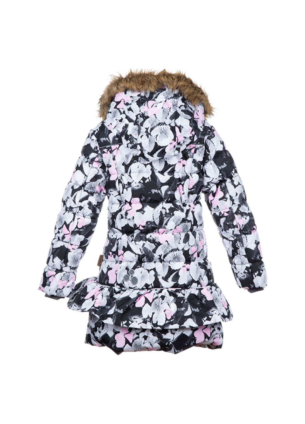 Белая термопальто whitney, р.146, белый с черным () Huppa 12460030-81620-146