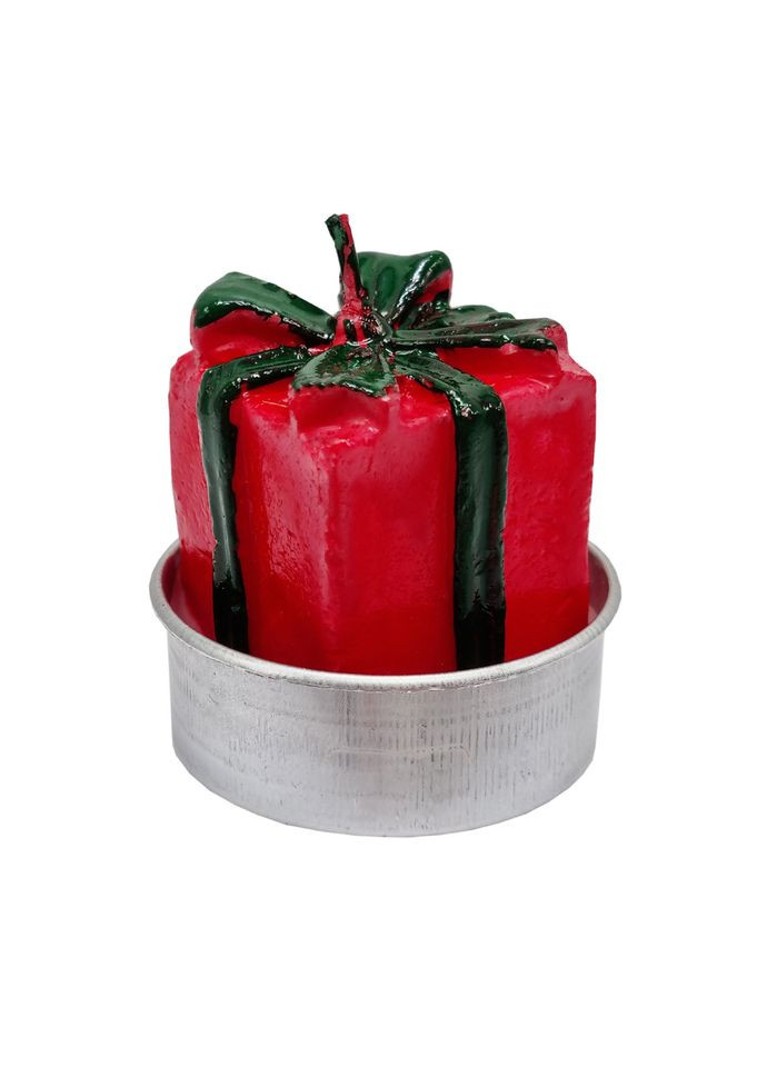 Новогодняя свеча "Подарочек" 10 77 3 размер свечи 3,5х5 см Bambi (364128701)