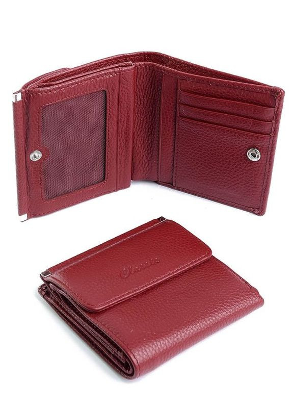 Жіночий шкіряний гаманець червоний No Brand (292920371)