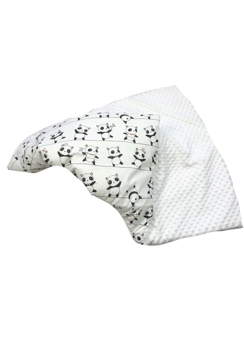 Плед с плюшем 100*80см "Пандочки" Moontime (354827198)