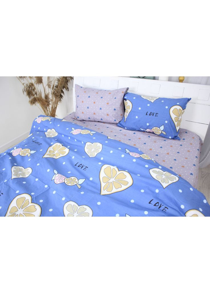 Постільна білизна Бязь Premium 17-0470 Love lemon (m217771) Mirson Бязь Premium 17-0470 Love lemon King Size (366568882)