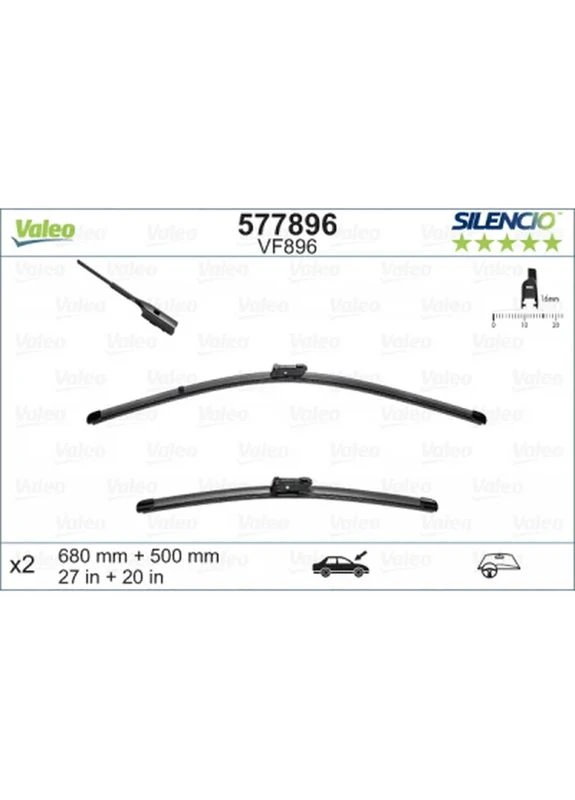 Щітка склоочисника 577896 Valeo (399297711)