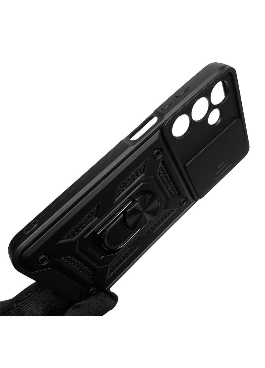 Чехол для Galaxy A25 5G SM-A256B бронированный с кольцом со шторкой на самсунг а25 5г чёрный rg1 Samsung (366019883)