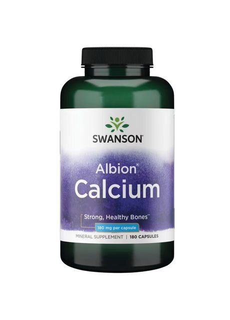 Кальций Albion Calcium, 180 mg, 180 Caps Swanson (292632733)