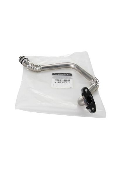 Трубка турбокомпресора ДВЗ (чорний метал) ТРУБКА ЗЛИВУ ОЛІЇ 8200501177 Renault (366174262)