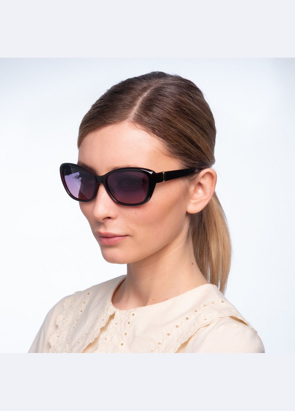 Сонцезахисні окуляри з поляризацією Класика жіночі LuckyLOOK 093-974 (289359318)