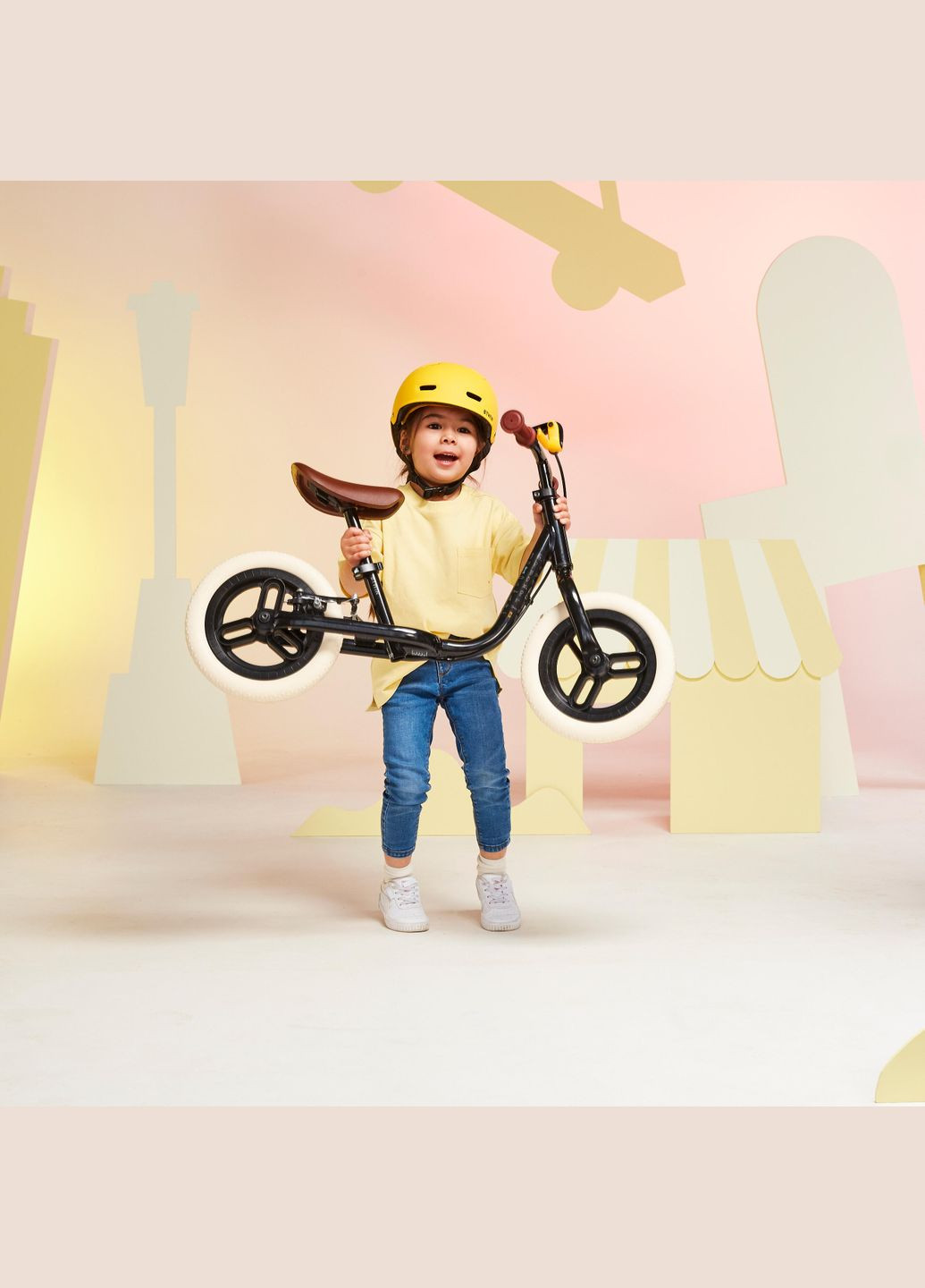 Біговел 10_QUOTE_ RUN RIDE 500 від 2 до 4 років з Ручним Гальмом B'TWIN (335052702)