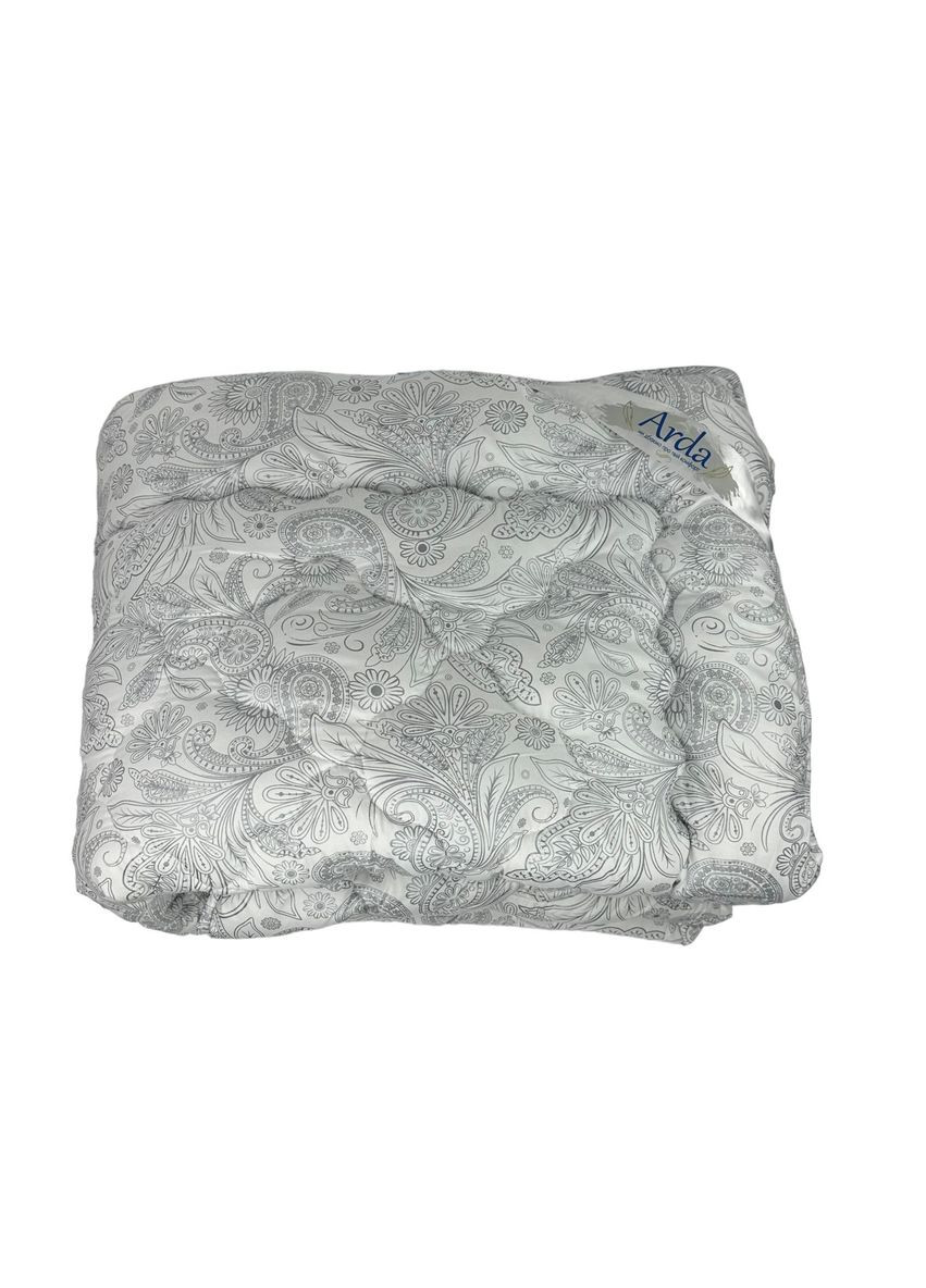 Одеяло полуторное закрытое Узор 20377 150х210 см серебристое Arda (364760207)