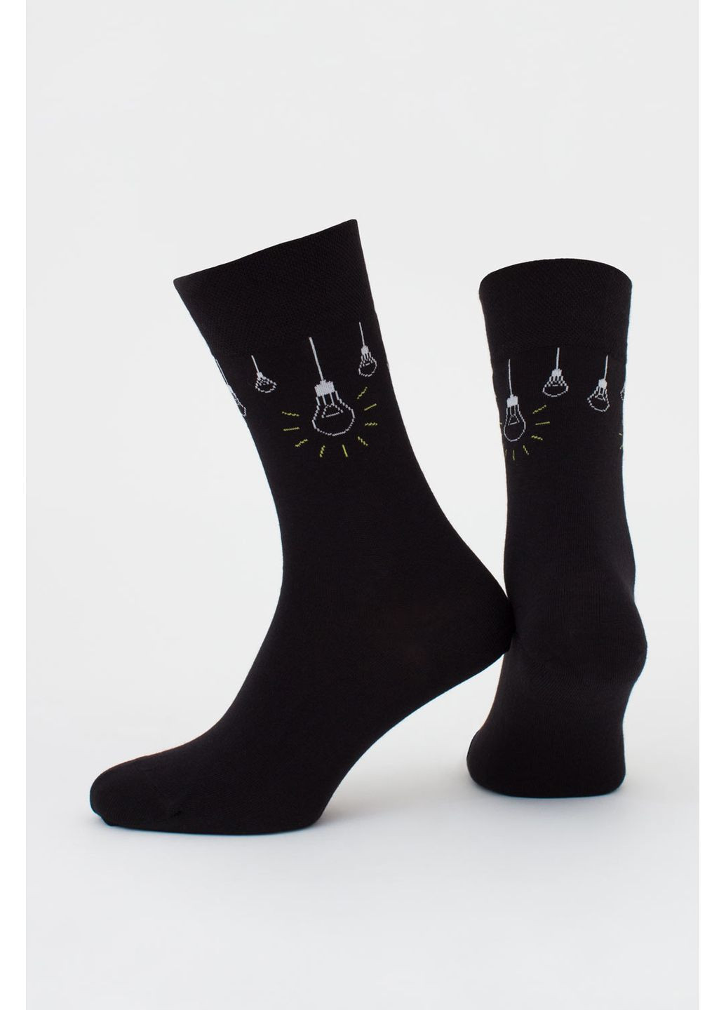 Чёрные набор мужских носков 2 пары Giulia абстрактные (351854467)