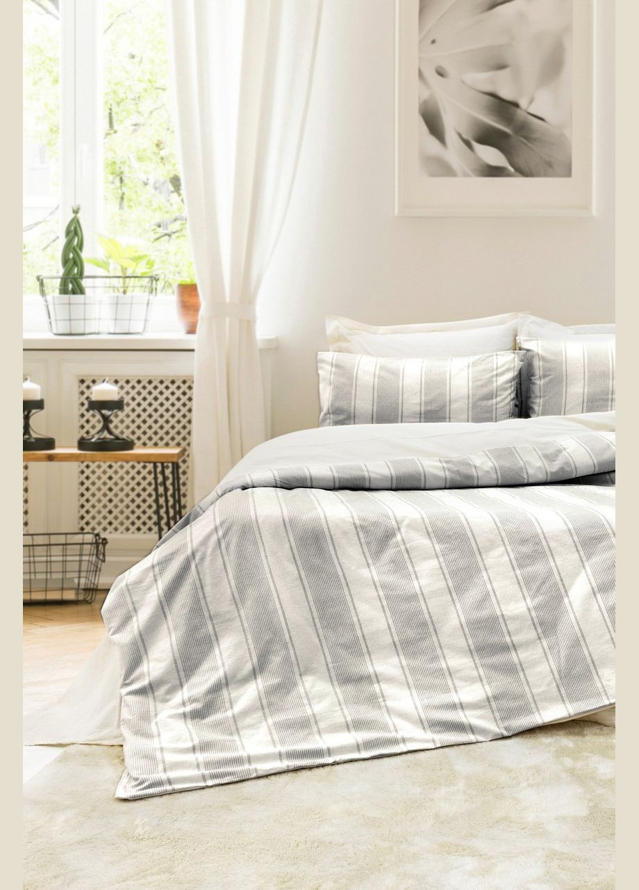 Постільна білизна Stonewashed Ranforce 200 х 220 см Nenas Antrasit Saheser (323168663)