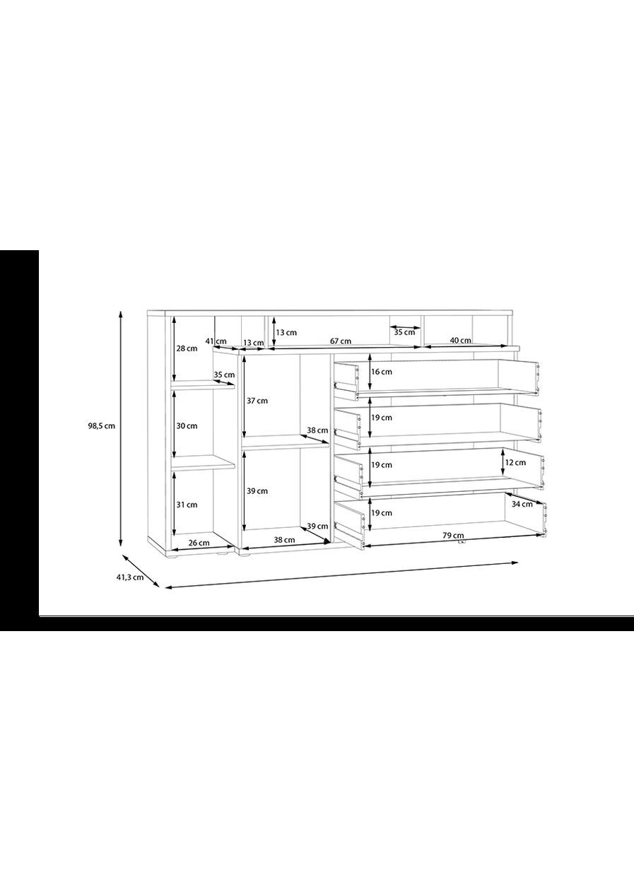 Комод 1д3ш Маякус / Mayacus Forte Meble (356683914)