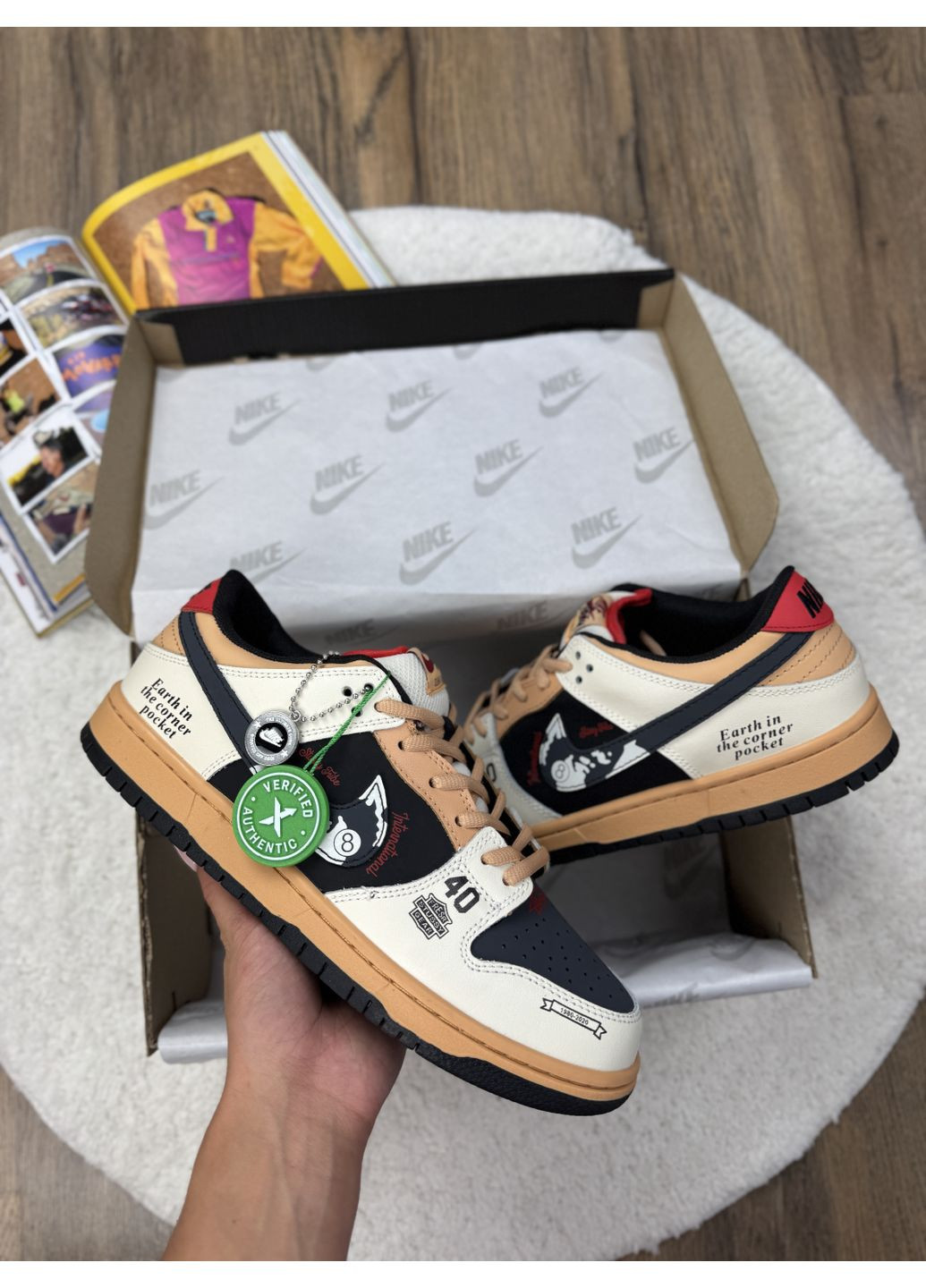 КРОСІВКИ ЖІНОЧІ NIKE SB DUNK LOW X STUSSY 40TH НАЙК СБ ДАНК No Brand комбіновані демісезони (369390144)