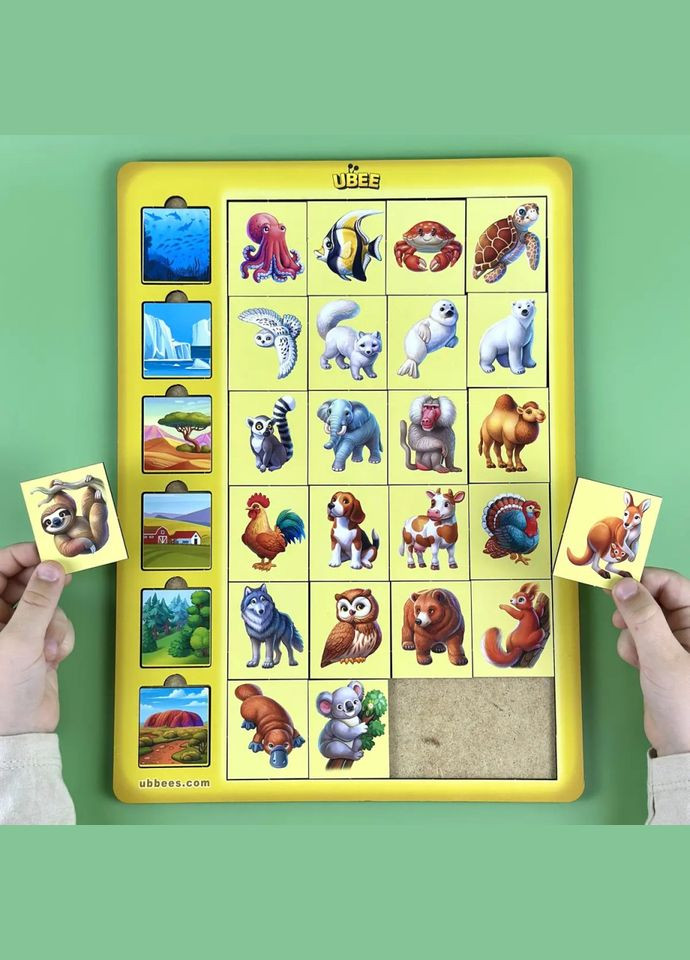 Деревянный детский сортер "Ассоциации животные" (ПСД300) PSD300 Ubumblebees (343964888)