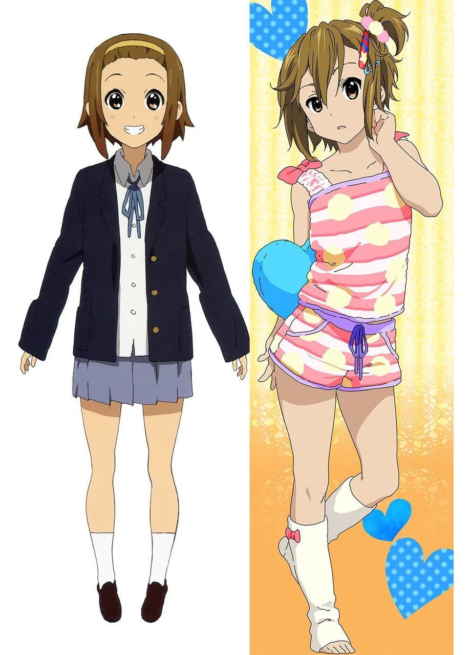 Подушка дакимакура двухсторонняя Ritsu Tainaka - K-On! 100см No Brand (327842531)