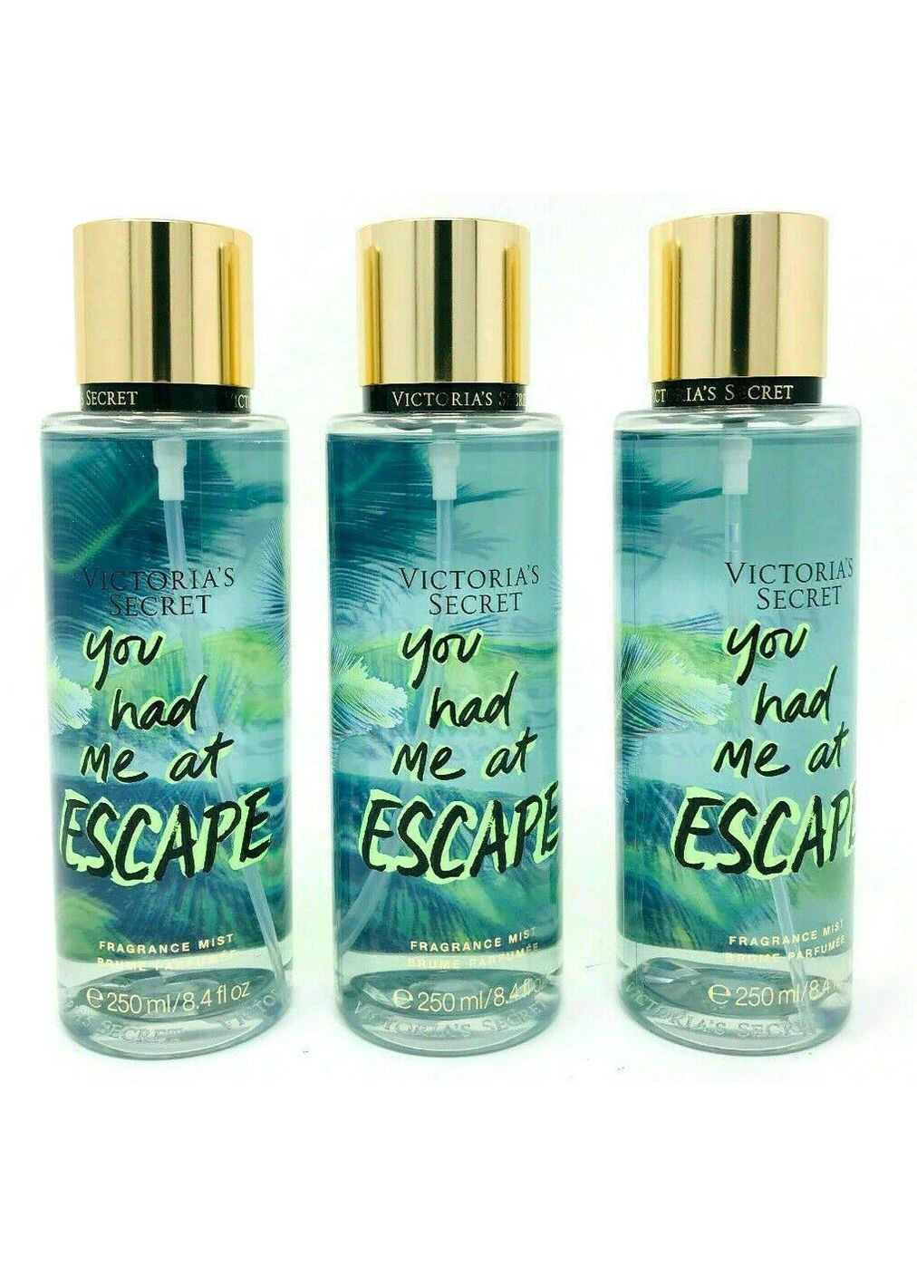 Парфумованій спрей для тела You Had Me At Escape Fragrance Mist 250 ml Victoria's Secret (279363922)