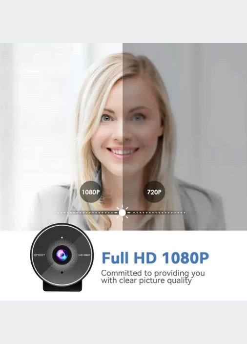 Веб камера з мікрофоном 1080 FullHD No Brand (293850435)