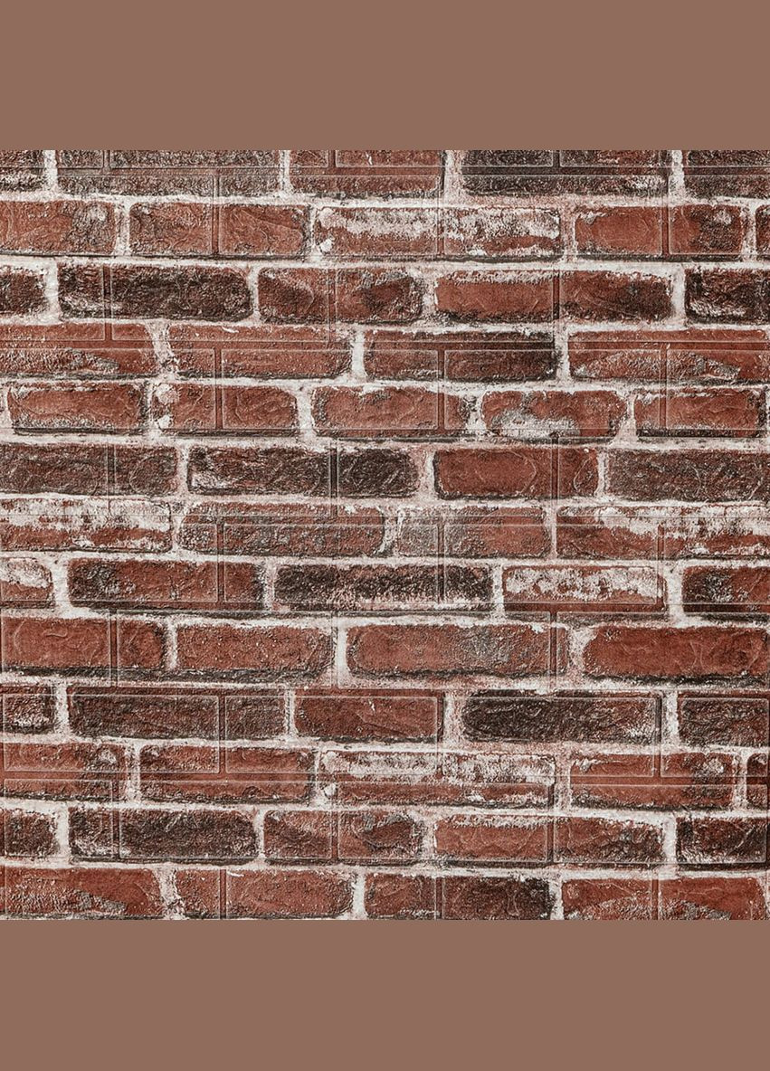 Самоклеюча 3D панель 3080x700x3мм Червона Катеринославська Цегла SW-00001761 Sticker Wall (327429409)