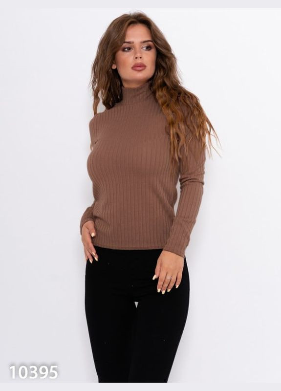 Бежевый демисезонный свитер 10395 бежевый ISSA PLUS