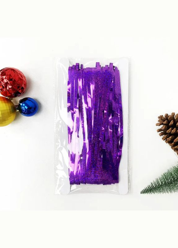 для фотозони з голограмою 1 м на 1 м фіолетовий Jannet Дощик (316302890)