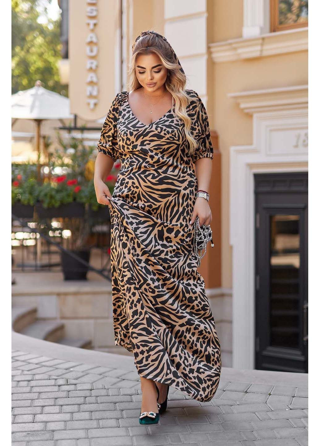 Бежевое платье Peony