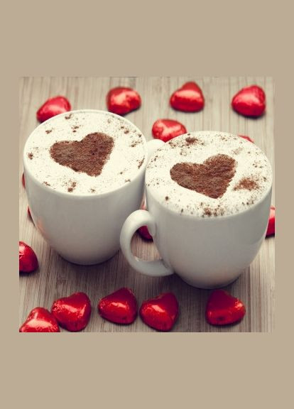 Алмазная мозаика 20х20 Кофе для влюбленных DD1203 ColorArt (299772360)