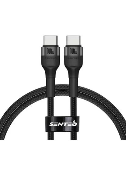 Кабель ST-01 Montes series Type-C to Type-C 100W 1m Black SENTEO (386054519)