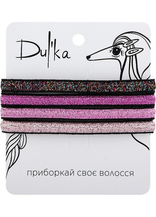 Набор резинок для волос UH717759 Красный 5 см 5 шт(UH717759) Dulka (285718555)