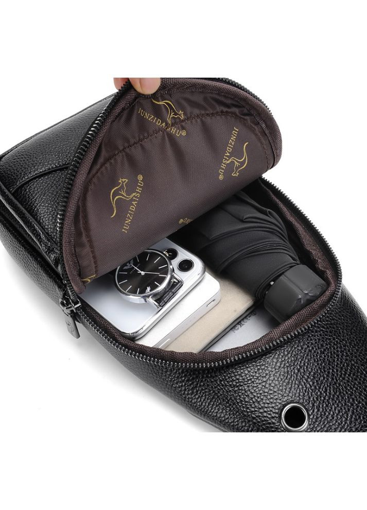 Мужская сумка бананка слинг Черный No Brand (302088007)