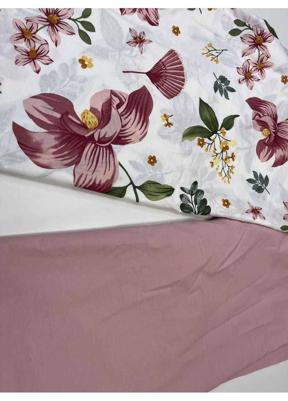 Постільна білизна Оазис корал., ранфорс Евро розмір, наволочки 70/70 No Brand (364219929)