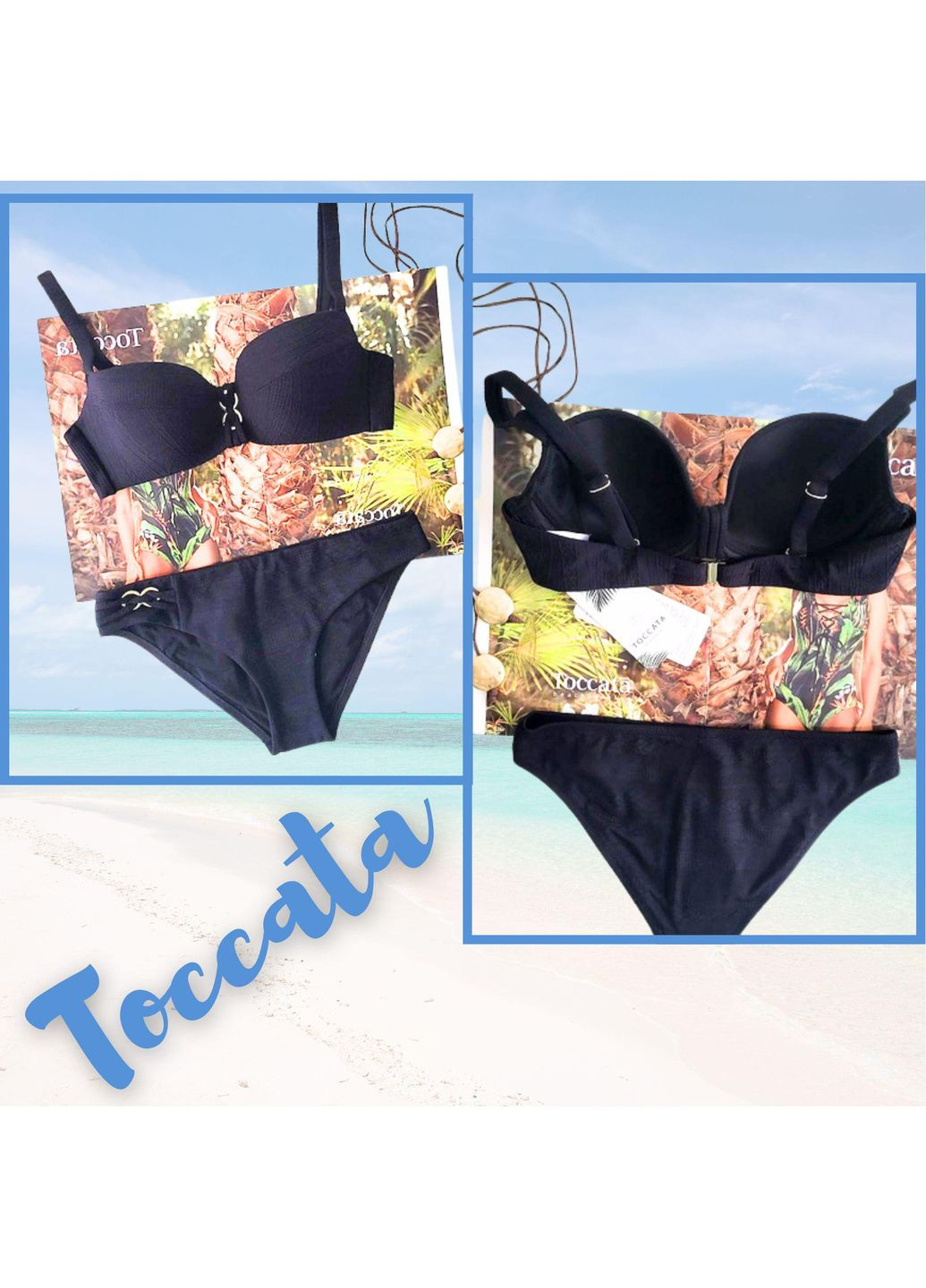 Чорний роздільний купальник чорний tracy bsg - 020 Toccata