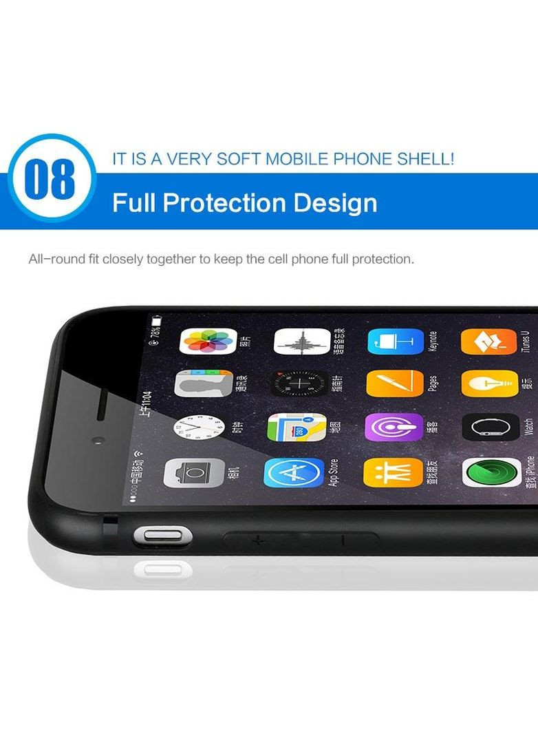 Тонкий матовий чохол для iPhone 6 6s Cafele (322506594)