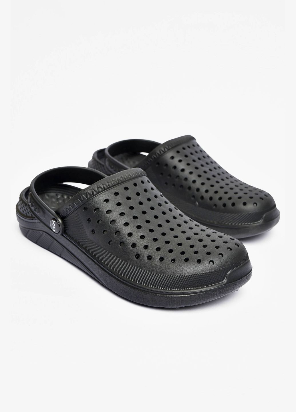 Кроксы мужские черного цвета Let's Shop (329687865)