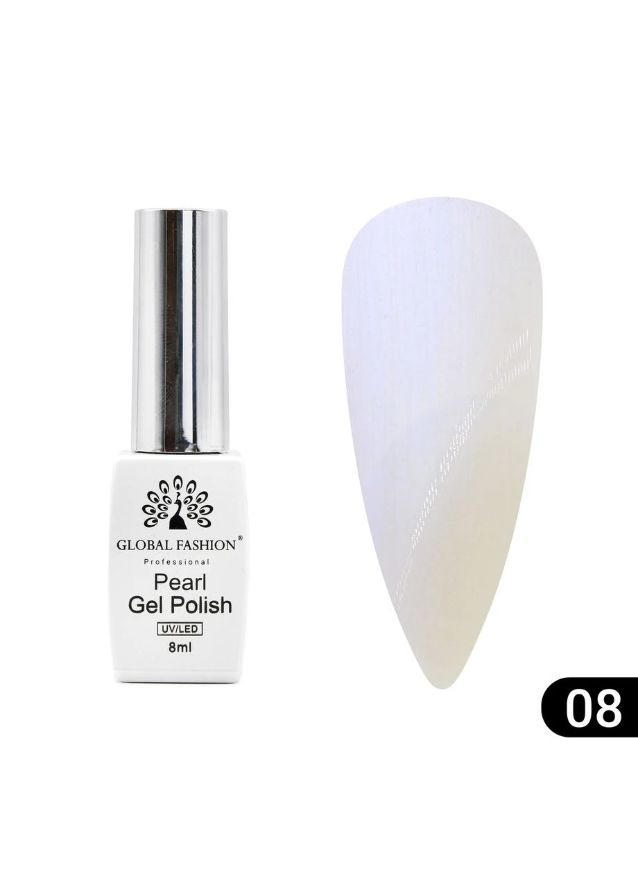 Гель лак Pearl №08 (8 мл) Global Fashion (392437881)