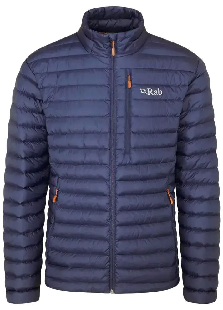 Комбинированная демисезонная куртка microlight jacket deep ink Rab