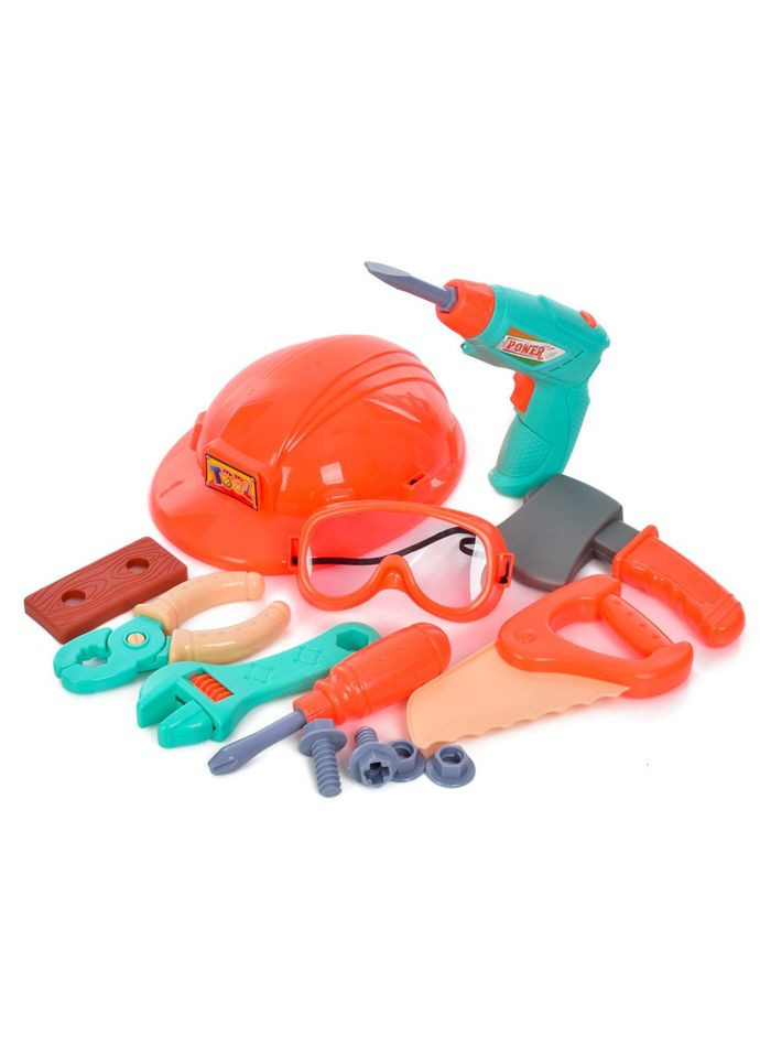 Ігровий набір інструментів "Tool Set" H3006-3 шуруповерт, окуляри, каска Bambi (367973222)