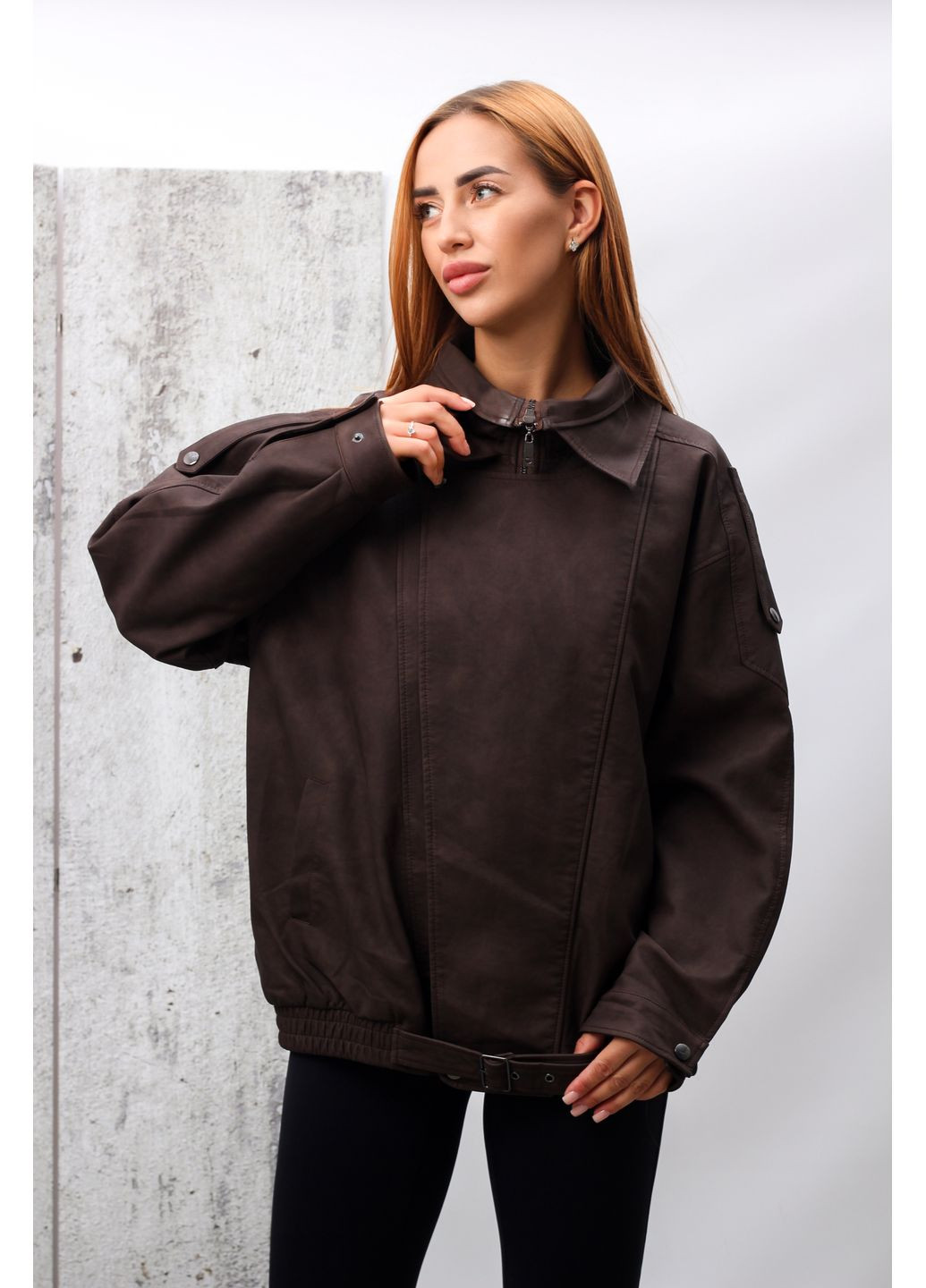 Коричнева куртка жіноча 2517 коричнева 346500 Fashion