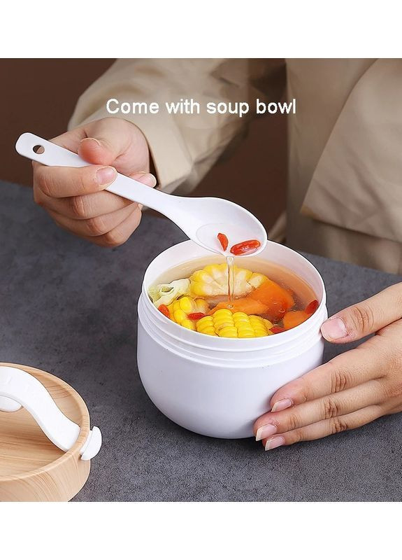 Набір ланчбокс 2-ярусний з супницею та термосумкою, 1400+600 мл, з ложками та виделкою, Bento Box, чорний More (365302575)